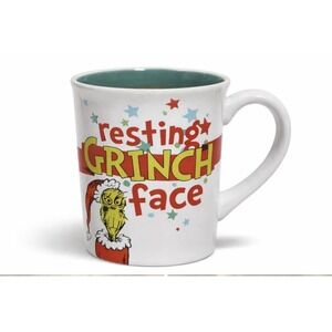 DEPT 56  - HOW THE GRINCH STOLE CHRISTMAS -RESTING GRINCH FACE  COFFEE MUG